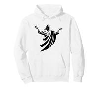 Illustration de Jésus-Christ Ombre à Bras Ouverts Sweat à Capuche