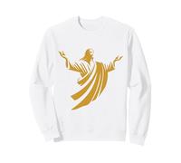 Illustration de Jésus-Christ Ombre à Bras Ouverts Sweatshirt