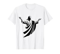 Illustration de Jésus-Christ Ombre à Bras Ouverts T-Shirt