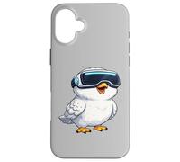 Illustration de Joueur VR Hibou des neiges Mignon Coque pour iPhone 16 Plus