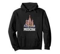 Illustration de la cathédrale Saint-Basile de Moscou Sweat à Capuche