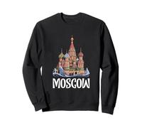 Illustration de la cathédrale Saint-Basile de Moscou Sweatshirt