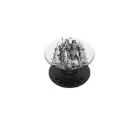 Illustration de la déesse guerrière de la mythologie Grecque Athéna et Ulysse PopSockets PopGrip Adhésif