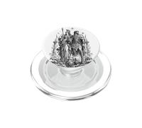 Illustration de la déesse guerrière de la mythologie Grecque Athéna et Ulysse PopSockets PopGrip pour MagSafe