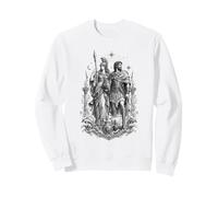Illustration de la déesse guerrière de la mythologie Grecque Athéna et Ulysse Sweatshirt