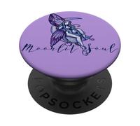 Illustration de la fée de la Lune Violette Moonlit Soul PopSockets PopGrip Adhésif