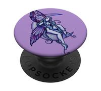 Illustration de la fée de la Lune Violette Moonlit Soul PopSockets PopGrip Adhésif