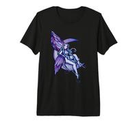 Illustration de la fée de la Lune Violette Moonlit Soul T-Shirt Haut de Gamme