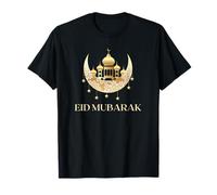 Illustration de la mosquée du Croissant d'or de l'Aïd Moubarak T-Shirt