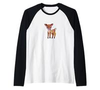 Illustration de la Nature du cerf Fauve dessiné à la Main Manche Raglan