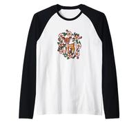 Illustration de la Nature du cerf Fauve dessiné à la Main Manche Raglan