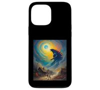 Illustration de la nuit étoilée de Van Gogh, monstre de science-fiction Kaiju Coque pour iPhone 13 Pro Max
