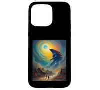 Illustration de la nuit étoilée de Van Gogh, monstre de science-fiction Kaiju Coque pour iPhone 15 Pro Max