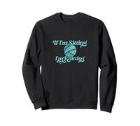 Illustration de la pelote de Laine Bleue If I'm Sitting I'm Knitting Sweatshirt