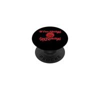 Illustration de la pelote de Laine Rouge If I'm Sitting I'm Knitting PopSockets PopGrip Adhésif