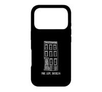 Illustration de la Pente du Parc Brooklyn Brownstone Coque pour iPhone 17 Pro