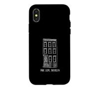 Illustration de la Pente du Parc Brooklyn Brownstone Coque pour iPhone X/XS