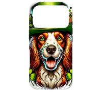 Illustration de la Saint-Patrick épagneul Gallois Springer Coque pour iPhone 17 Pro