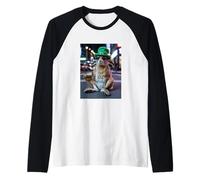 Illustration de la Saint-Patrick Lièvre Irlandais Bling 67 Bière Manche Raglan