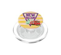 Illustration de la Ville de Tramway de la Nouvelle-Orléans PopSockets PopGrip pour MagSafe