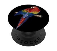 Illustration de l'ara écarlate perché sur Une Branche PopSockets PopGrip Adhésif