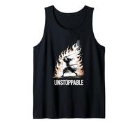 Illustration de Lavage d'encre avec Aura de feu Débardeur