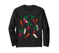 Illustration de légumes-Racines profondément enracinées Manche Longue
