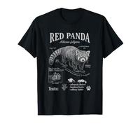 Illustration de l'encyclopédie Scientifique du Panda Rouge T-Shirt