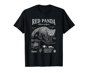 Illustration de l'encyclopédie Scientifique du Panda Rouge T-Shirt