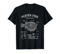 Illustration de l'encyclopédie Scientifique du Poisson-Globe T-Shirt