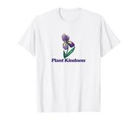 Illustration de l'iris Violet de la gentillesse des T-Shirt Graphique avec Valeur, Homme, Blanc, XL