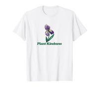 Illustration de l'iris Violet de la gentillesse des T-Shirt Graphique avec Valeur, Homme, Blanc, XL