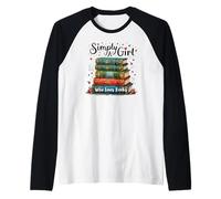Illustration de Livres Simply A Girl Who Loves Manche Raglan