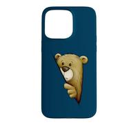 Illustration de l'ours timide l'ours au Coin de la Rue Coque pour iPhone 15 Pro Max