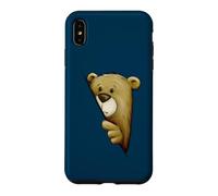 Illustration de l'ours timide l'ours au Coin de la Rue Coque pour iPhone XS Max