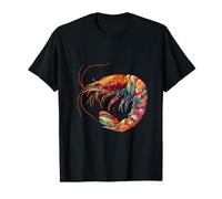Illustration de mammifères marins avec motif crevettes T-Shirt