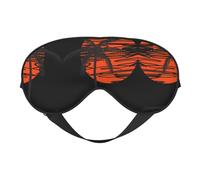 Illustration de palmiers dormant yeux Mas lumière nuit aveugle yeux voyage cadeaux essentiels femmes hommes masque de sommeil