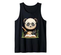Illustration de Panda lisant Un Livre Débardeur