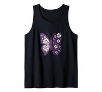 Illustration de papillon floral Fleurs et papillons Débardeur