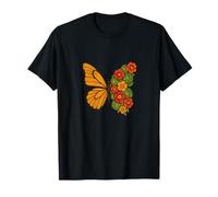 Illustration de papillon floral Fleurs et papillons T-Shirt