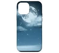 Illustration de Paysage d'hiver Ciel Nocturne au Clair de Lune Coque pour iPhone 12 Mini