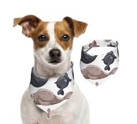 Illustration de phoques Lion de mer,Bandanas pour Chien, écharpe en Coton, Bavoirs réglables pour Animaux de Compagnie,L
