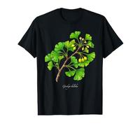 Illustration de Plante de Ginkgo biloba T-Shirt Graphique avec Valeur