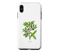 Illustration de Plante de Haricot Large Vicia faba Coque pour iPhone XS Max