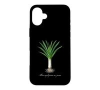 Illustration de Plante de poireau Allium ampeloprasum var. porrum Coque pour iPhone 16 Plus