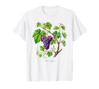 Illustration de Plante de Raisin Vitis vinifera T-Shirt Graphique avec Valeur