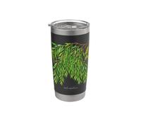 Illustration de plante de saule pleureur Salix babylonica Gobelet isotherme en acier inoxydable double paroi