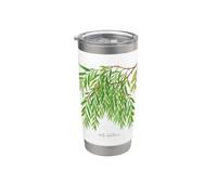 Illustration de plante de saule pleureur Salix babylonica Gobelet isotherme en acier inoxydable double paroi