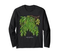Illustration de Plante de Saule pleureur Salix babylonica Manche Longue