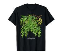 Illustration de Plante de Saule pleureur Salix babylonica T-Shirt